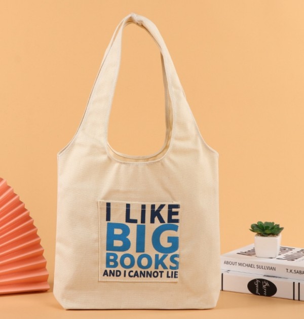 Female Literary Single Shoulder Cotton Bag
