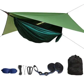 High Quality Outdoors Survival Hammock with Ridge and Mosquito Net
