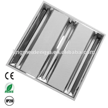 New led design grille light fitting grid tray fluorescent ceiling fixture