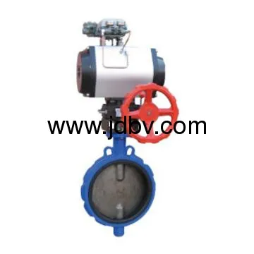 Pneumatic Butterfly Valve wafe rubber lined