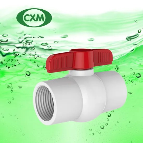 PVC compact female ball valve