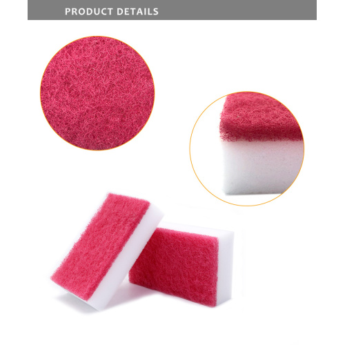 Complex Melamine Sponge magic sponge with scouring pad Factory