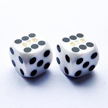 Bescon Dice Professional Precision Dice Dice Count Corner 9/16 &quot;(14,3 мм) со случайным серийным номером, точность нарезания кости 14,3 мм