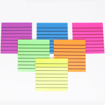 Joytop Custom Wholesale 76x76mm Self-Adhesive Colored PET Transparent Sticky Notes Pad - 50 Sheets