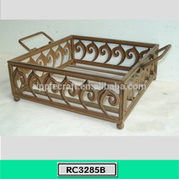 Classic Hanging Iron Basket Home Decoration