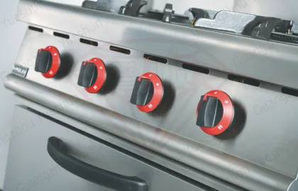 Gas Range With 6 Burner / Oven , Western Kitchen Equipment