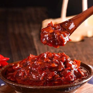 Gezonde gisting rode oliebonenpasta voor specerij