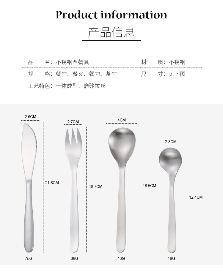 Food grade Flatware 