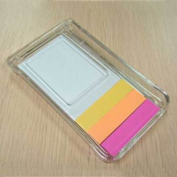 Eco sticky note memo box with pen