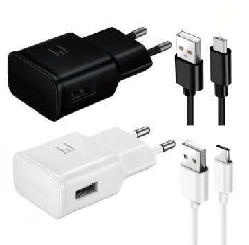15W Adaptive Fast Charging Kit with USB Type C for Samsung Galaxy Phones