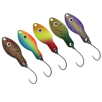 ตาเรืองแสงเทราต์ช้อน 34 มม. ลอย Wobbler Spinner Bait UV