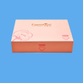 Lyxuttryckt rosa magnetbox Anpassad logotyp