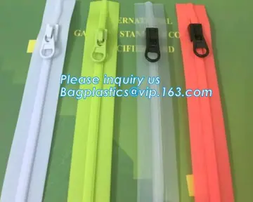 Waterproof Zipper With Two Slider Plastic Wate Tight TPU Double Open Zipper For Tent, waterproof zipper with slider for fashi