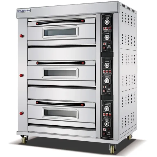 Most Popular Kitchen Catering Equipment Bakery Machine Pizza Oven Stainless Steel Gas Commercial Baking Oven