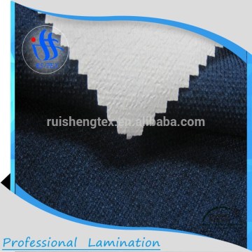 outdoor linen elastic white membrane 2 layer fabric