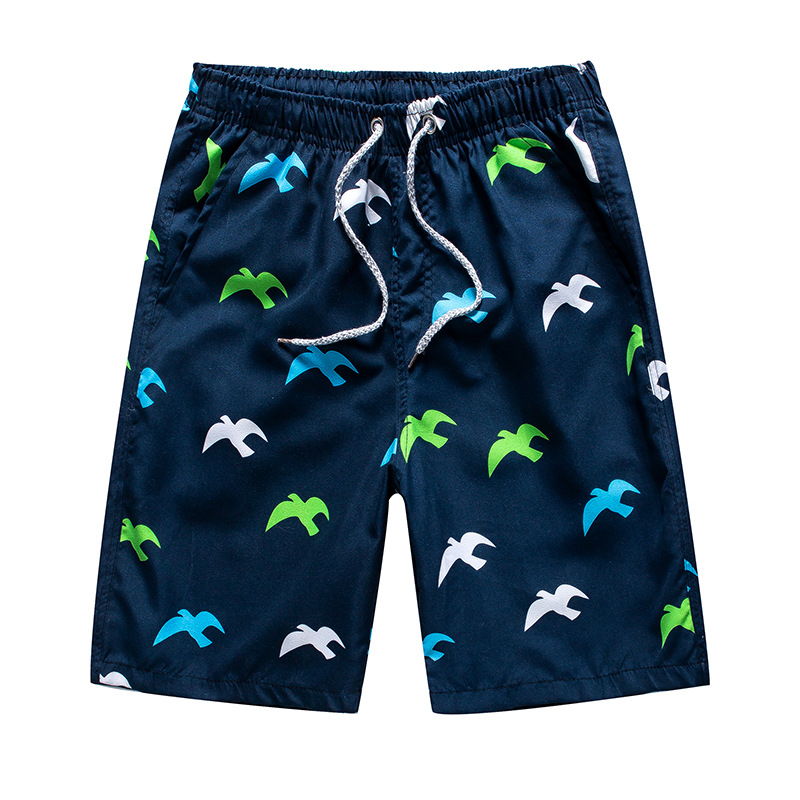 Calças de praia 100% poliéster para homens, shorts de praia