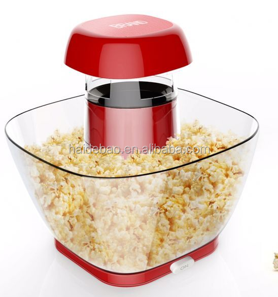 hot air popcorn popper with a bowl