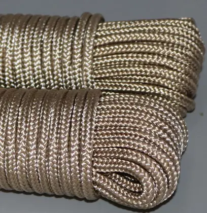 8 mm Black Nylon Diamond Braided Rope/Cord