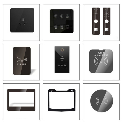 Plaque de verre pour écran tactile en soie trempée et scotchée