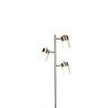 Sliver living room led three-head floor lamp