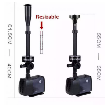 220V LED Illuminated Aquarium Fountain Maker: Submersible Fish Tank, Pond Water Pump, and Garden Waterfall - Available in 40W, 45W, 75W, and 85W
