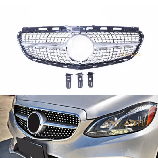 Factory Wholesale E63 Front Bumper Grille Diamond Star Style for Mercedes Benz E CLASS W212 2013-2015
