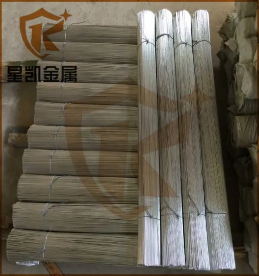 straight galvanized pvc coated cut wire