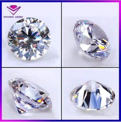 AAA White Clear Cubic Zirconia Brilliant Cut CZ in Bulk