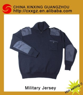 new quality cotton military sweater