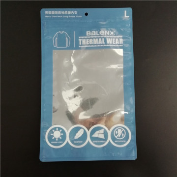 bolsa de embalaje de plástico de aluminio con cremallera y ventana