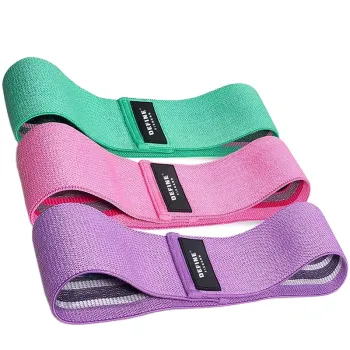 3-Set Resistance Workout Bands for Legs and Butt: Fitness Equipment for Women and Men