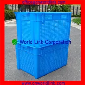 50kgs Food Grade Agricultural Plastic Stackble PE Crate for Vegetable