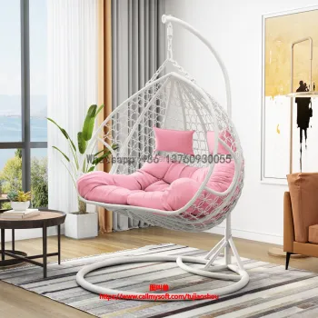 Quality Metal Frame Double Seater Swing Chair for Hot Sales in Outdoor Garden and Balcony