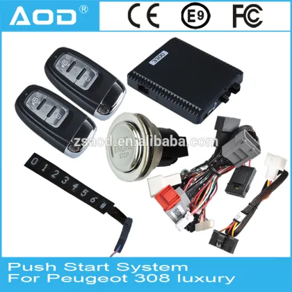 For Peugeot 308 high equipped Push start, Push button engine start, remote start, remote engine start