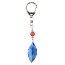 Natural Gemstone Agate Keychain