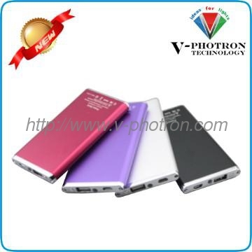4400mAh super-sottile mobile power bank con doppia porta USB