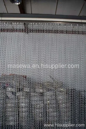 Silver Aluminum Chain Link Curtain 
