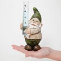 Hand Painted Gnome Rain Gauge Sculpture