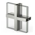 Elegante freiliegende Rahmenvorhangwand für moderne Architektur
