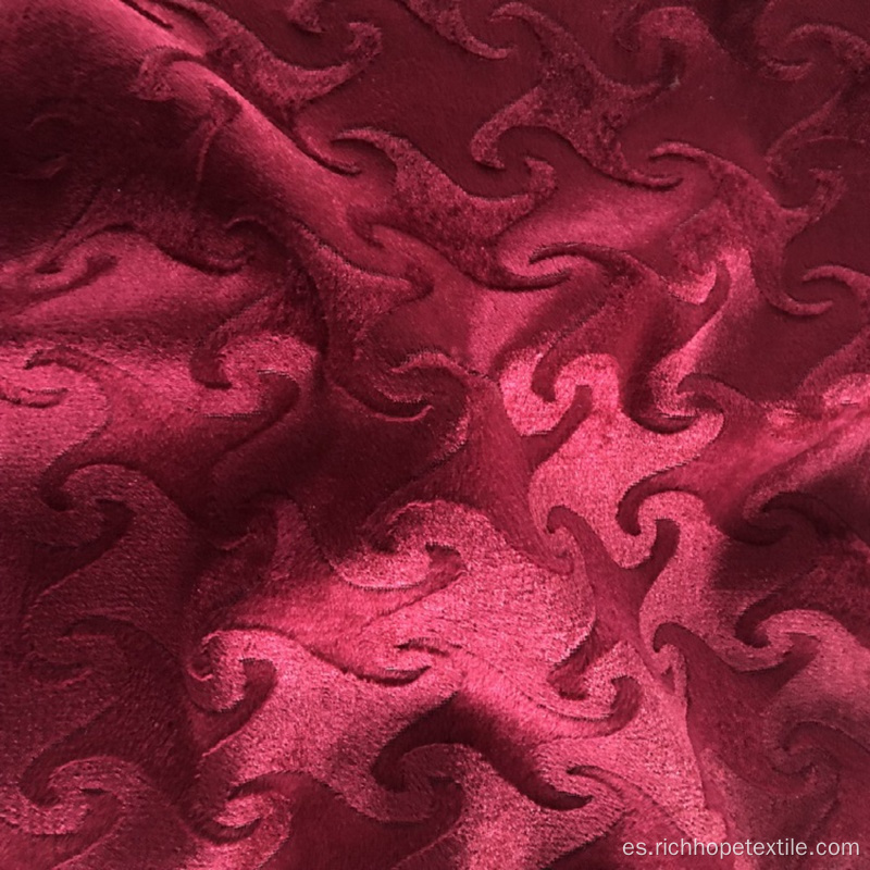 Venta caliente de tela de tapicería de terciopelo triturado barato