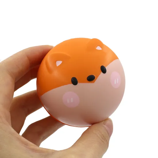 High Quality Novelty Direct Selling Cute Wholesale Pressure Relief Squeeze Toy: Fox High Rising Ball