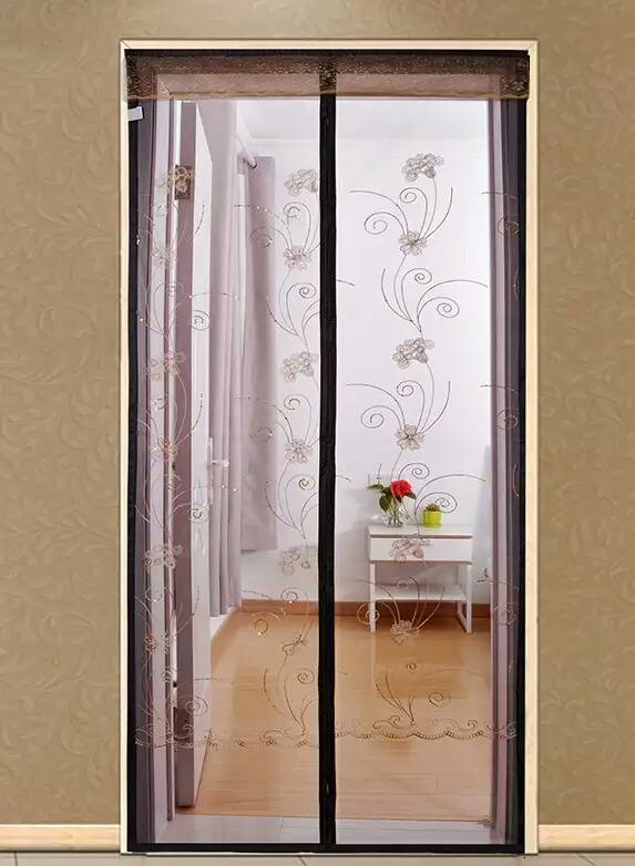 וילון דלת מסך מגנטי מודפס