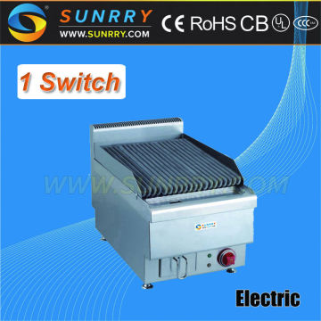 Counter top electric char grill with lava rock broiler and electric grill pan (SUNRRY SY-LR400A)