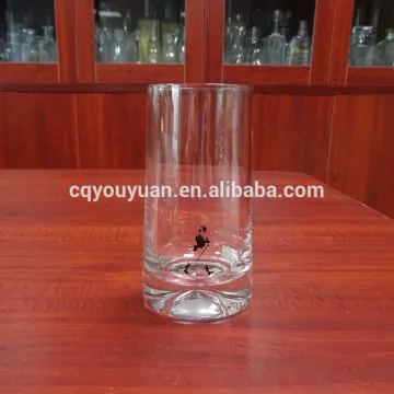 Heavy base glass tumbler 11oz whiskey drinking glasses