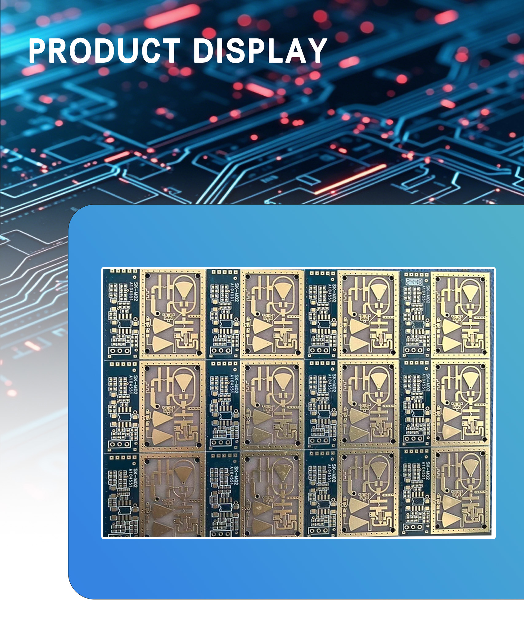 74.Double Sided Circuit Board for Microwave Sensor 000