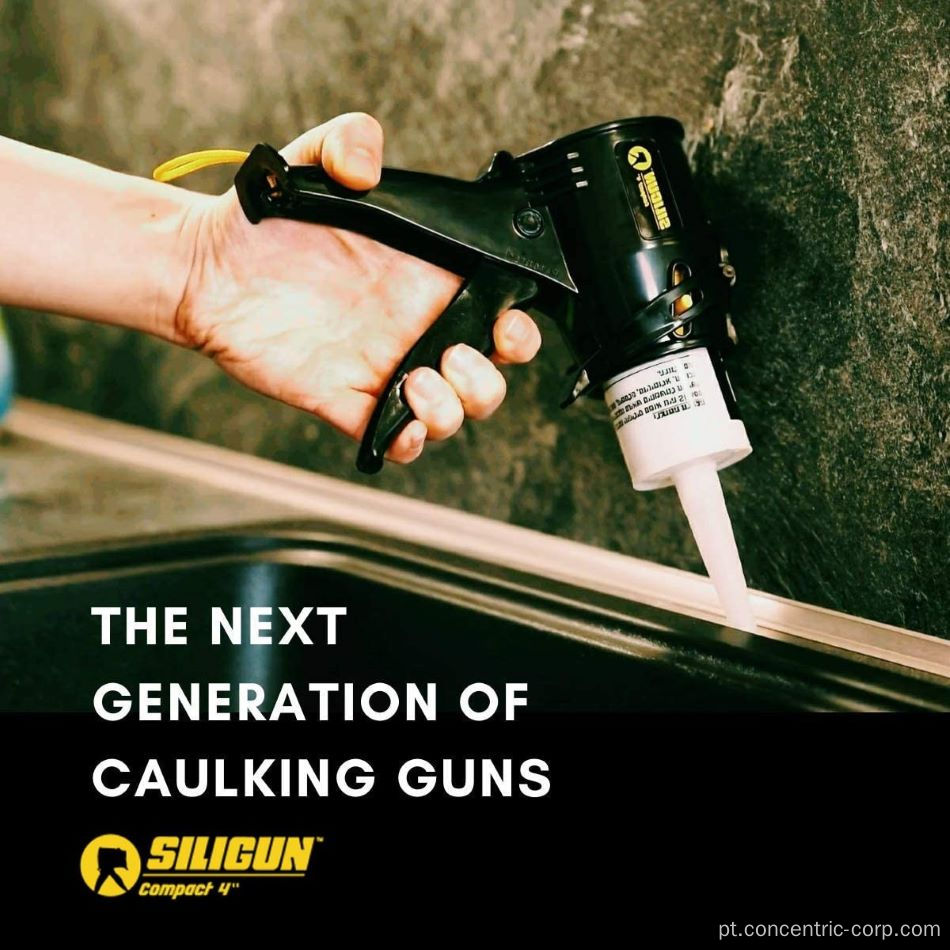 Siligun mais compacta arma de silicone