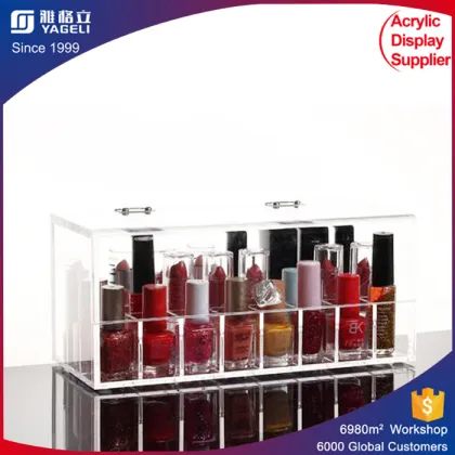 nice design acrylic show shelf Logo can be printed