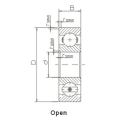 Derin oluk bilyalı rulmanlar SSR14