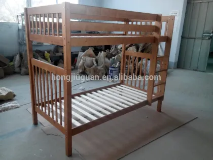 kids oak wood bunk beds golden oak color