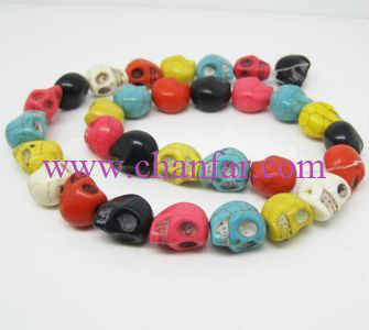 hottest popular turquoise skull beads wholesale
